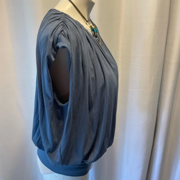 Banana Republic Women's Sky Slate Shirred Top - Picture 7 of 12